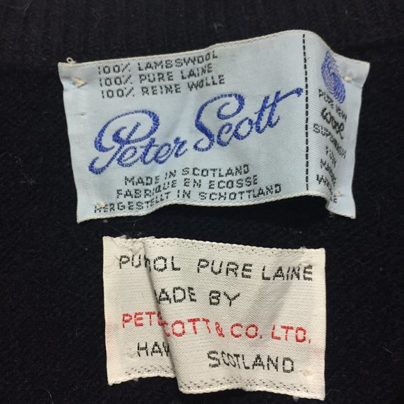 VINTAGE PETER SCOTT KNITTED WOOL SWEATER SIZE M - Picture 6 of 6